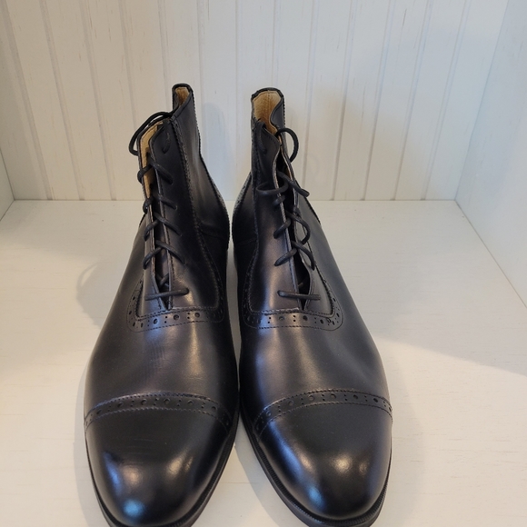 Black/Brown Ankle Dress Shoes - Picture 3 of 6